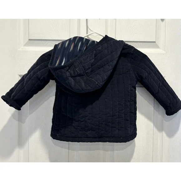 Oshkosh Boys Size 2T Blue Corduroy Padded Jacket Coat w/Hood Button Down - Picture 5 of 5